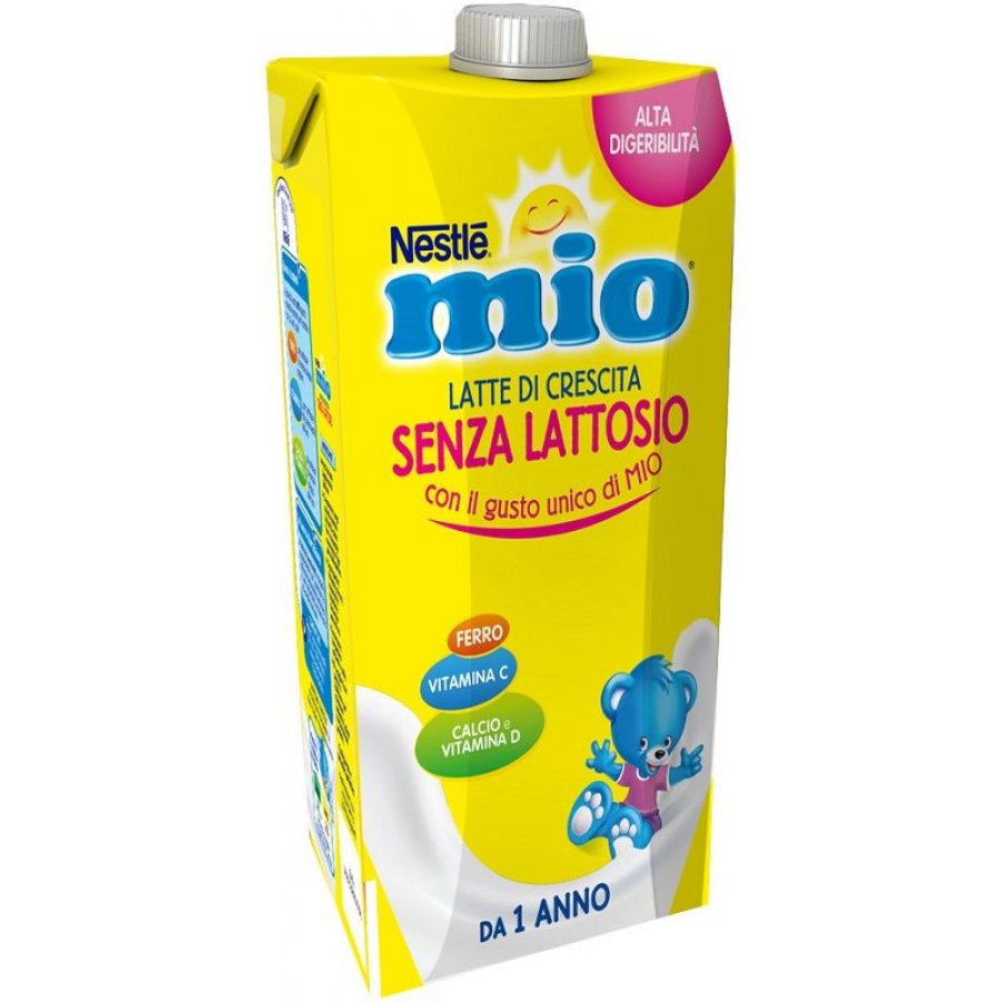Nestlé Mio Latte Crescita Senza Lattosio 500ml - Nutrizione Completa per  Bambini Intolleranti al Lattosio