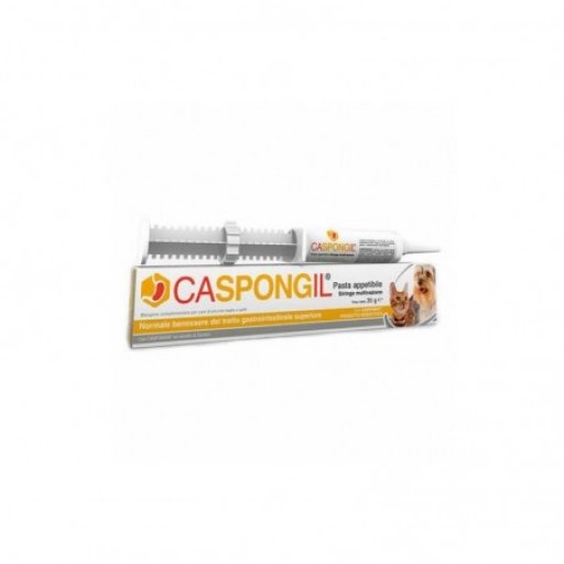 Caspongil Benessere Gastrointestinale - Siringa di Pasta Appetibile da 30g per Cani e Gatti