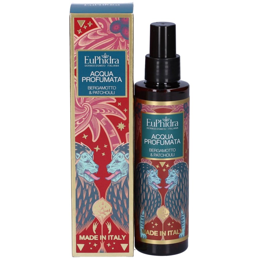 Euphidra, Acqua Profumata Bergamotto e Patchouli, 125 ml