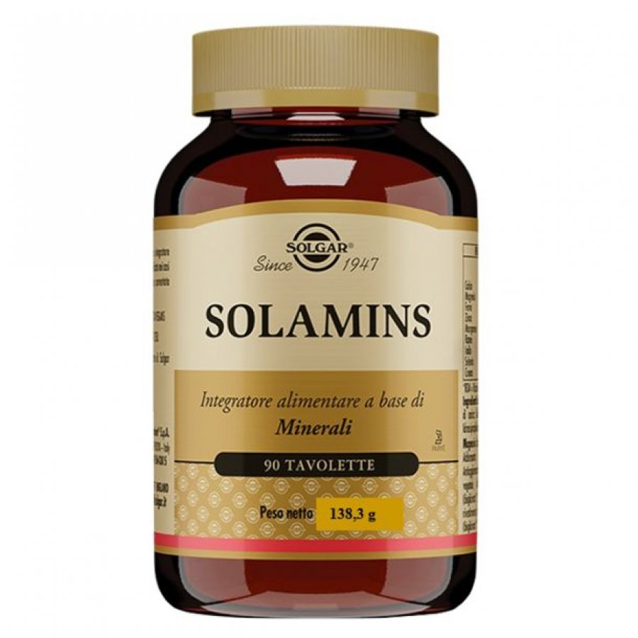 Solgar - Solamins 90 Tavolette - Integratore di Minerali e Vitamine per il Benessere