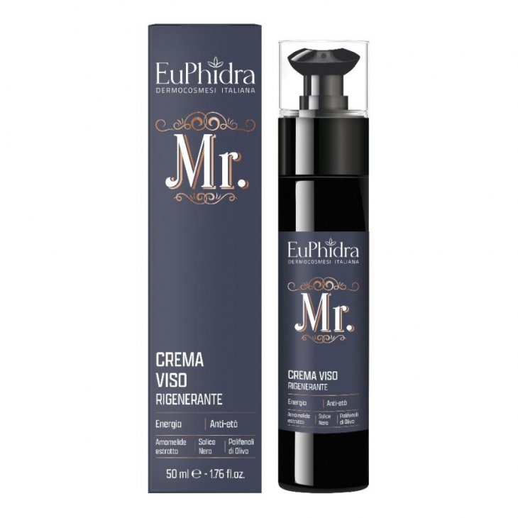 Euphidra Mr. Crema Viso Rigenerante Uomo 50ml, Trattamento Viso Uomo