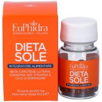 Euphidra Kaleido Dietasole Integratore Alimentare 30 Perle - Protezione e Preparazione della Pelle all'Esposizione Solare