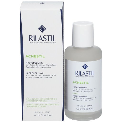 Rilastil, Acnestil Micropeeling Lozione Esfoliante Delicata, 100 ml