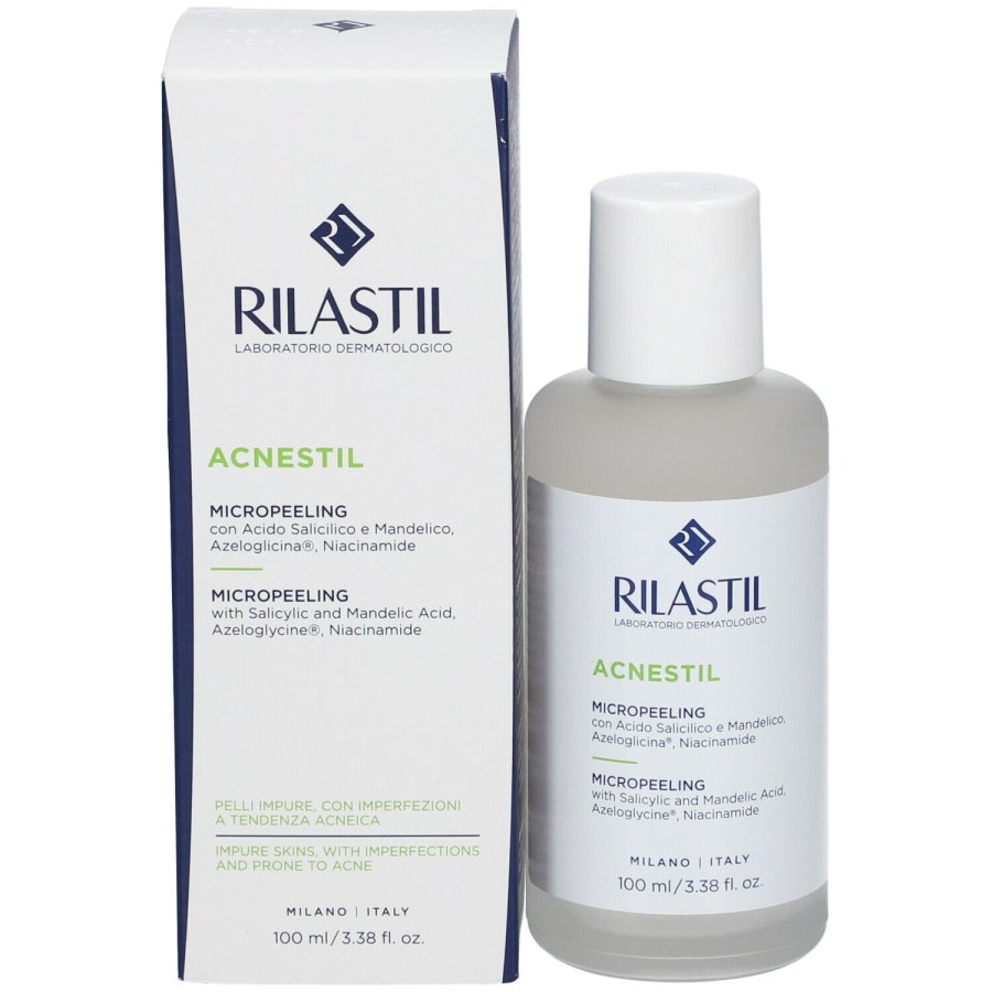 Rilastil, Acnestil Micropeeling Lozione Esfoliante Delicata, 100 ml