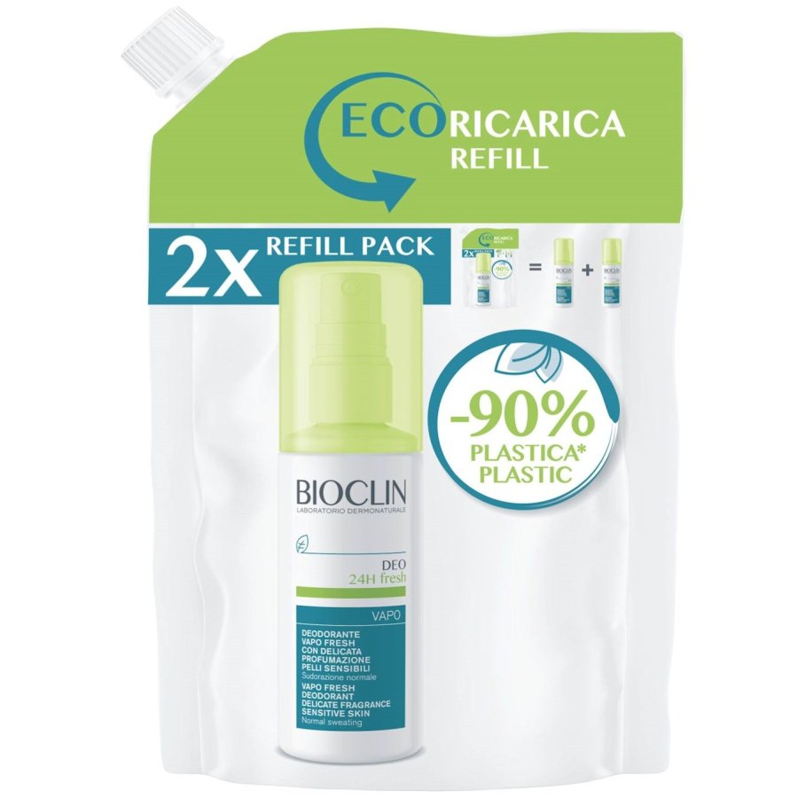 BioClin Deo 24H - Ecoricarica Fresh Deodorante con Profumo, 200ml