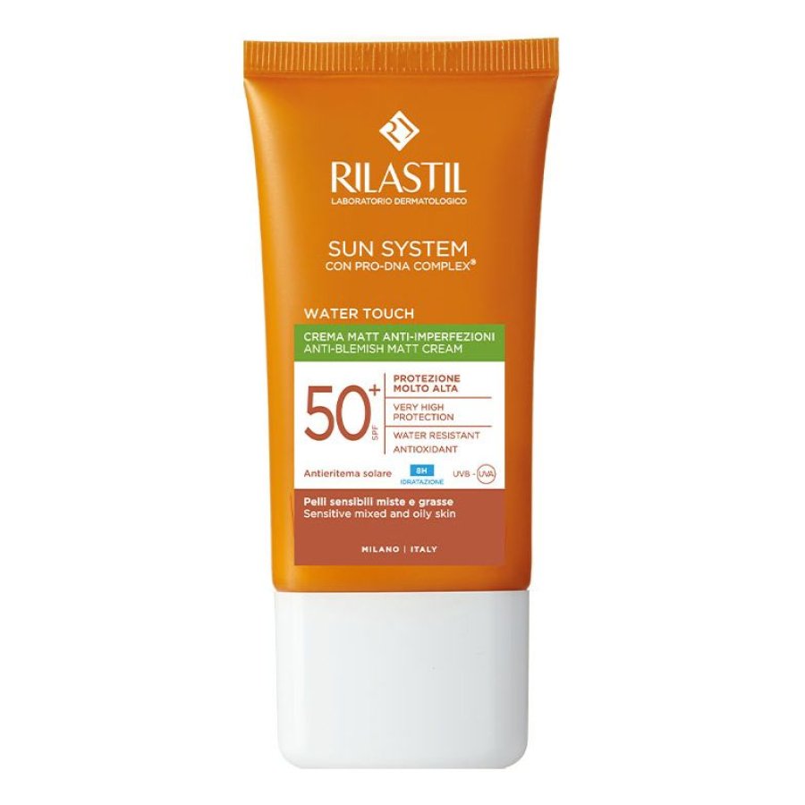 Rilastil Sun System Water Touch Matt Crema Solare SPF 50+ Anti Imperfezioni Viso 50ml