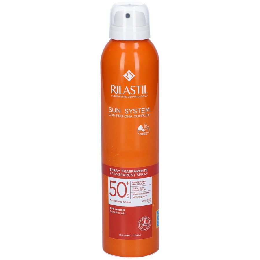 Rilastil Sun System Spray Trasparente Solare SPF 50+ Corpo 200ml