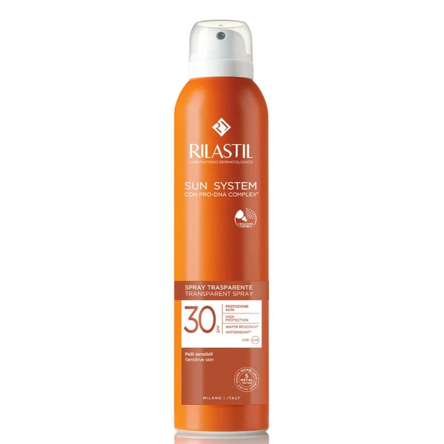 Rilastil Sun System Spray Trasparente Solare SPF 30 Corpo 200ml