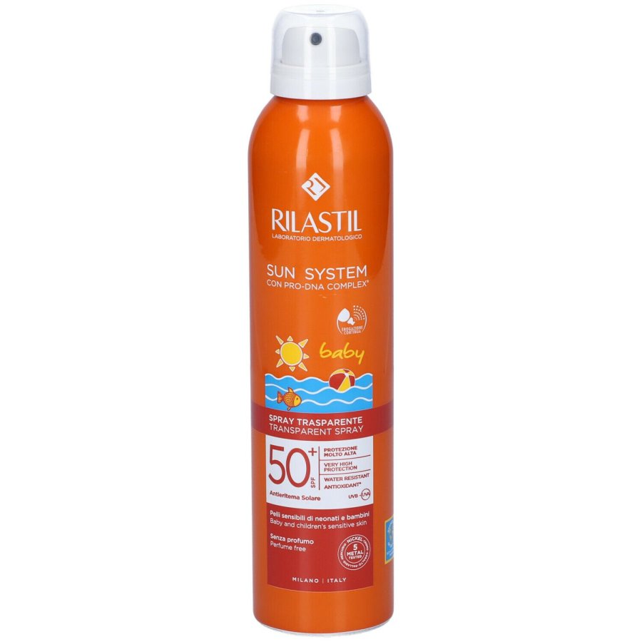 Rilastil Sun System Baby Spray Trasparente Solare SPF50 Corpo 200ml