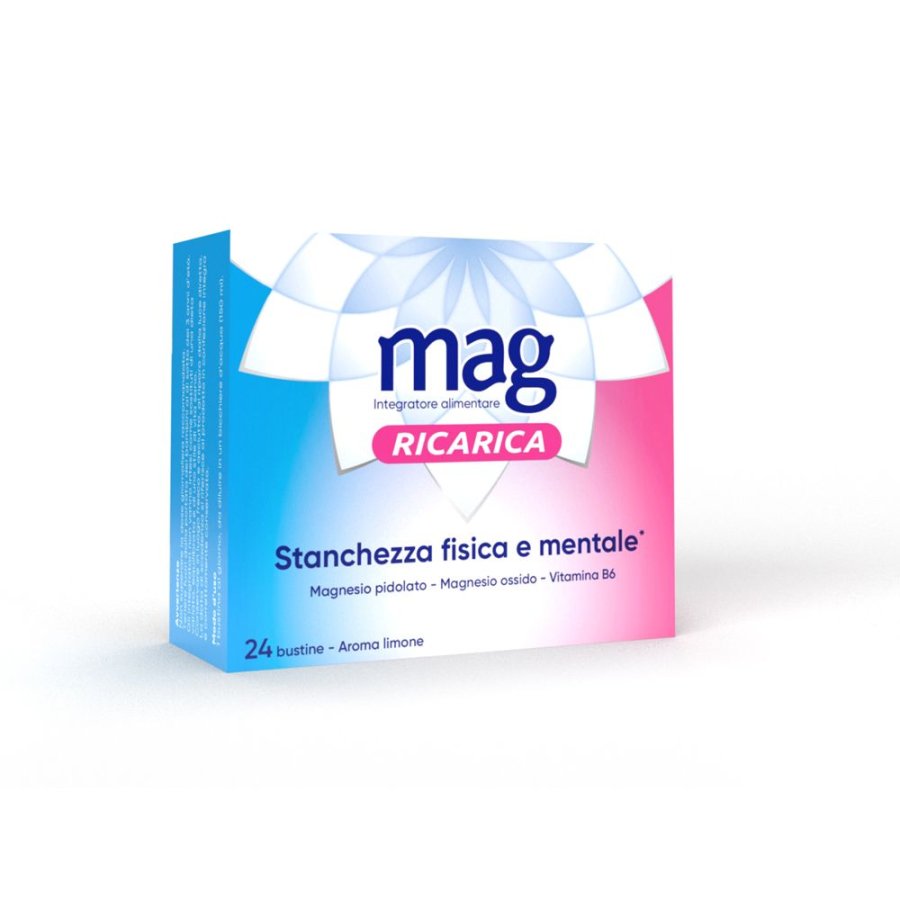 Mag Ricarica Stanchezza Fisica e Mentale, 24 Bustine Mag Ricarica Stanchezza Fisica e Mentale, 24 Bustine