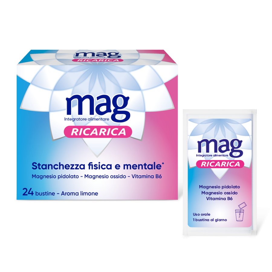 Mag Ricarica Stanchezza Fisica e Mentale, 24 Bustine