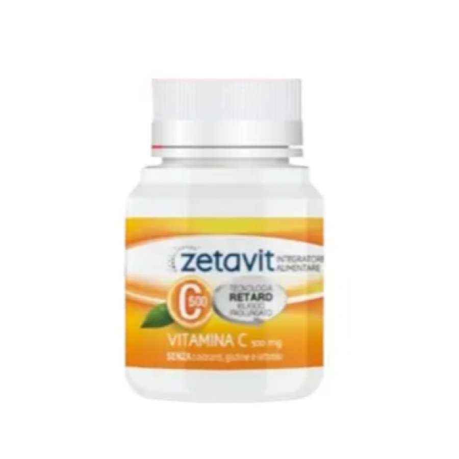 Zetavit C 500 Retard 60 Compresse - Integratore Alimentare per Sistema Immunitario