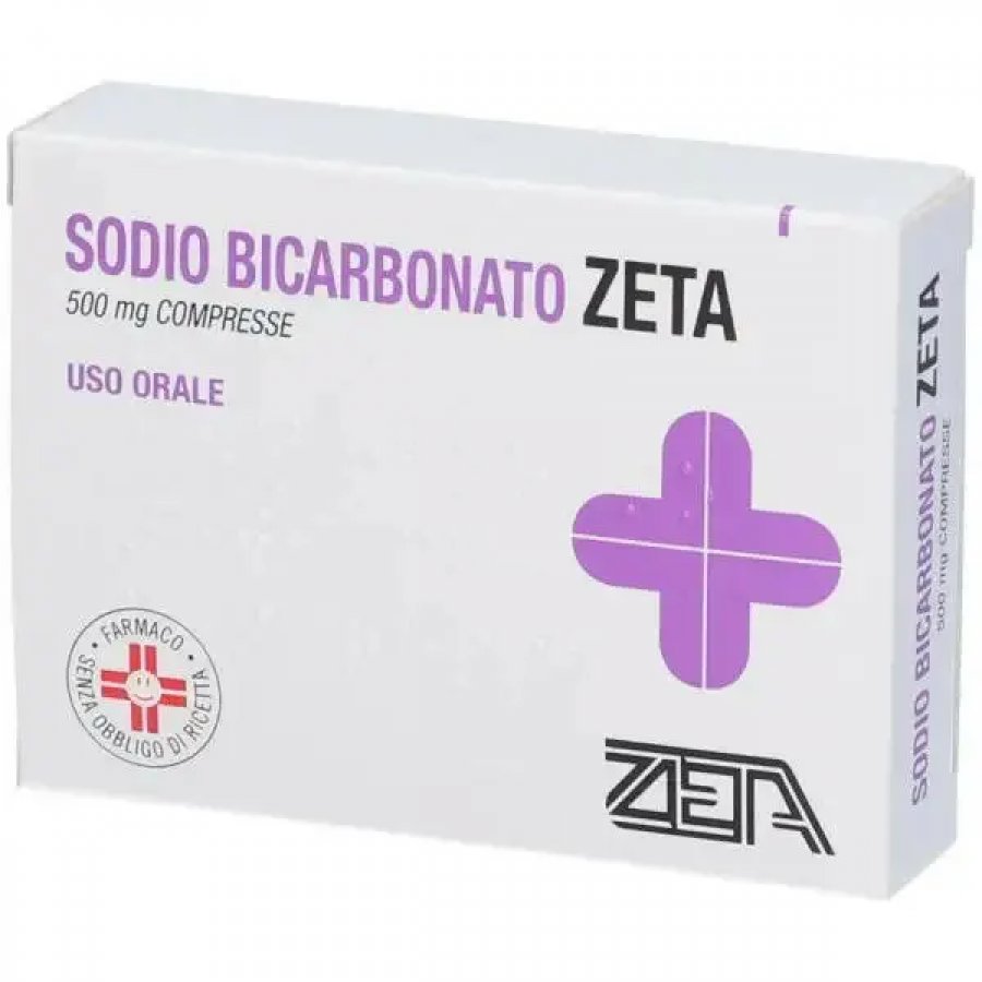 Sodio Bicarbonato Zeta 30 Compresse, Zeta, Integratore per Iperacidità Gastrica, 30 Compresse, Trattamento Acido