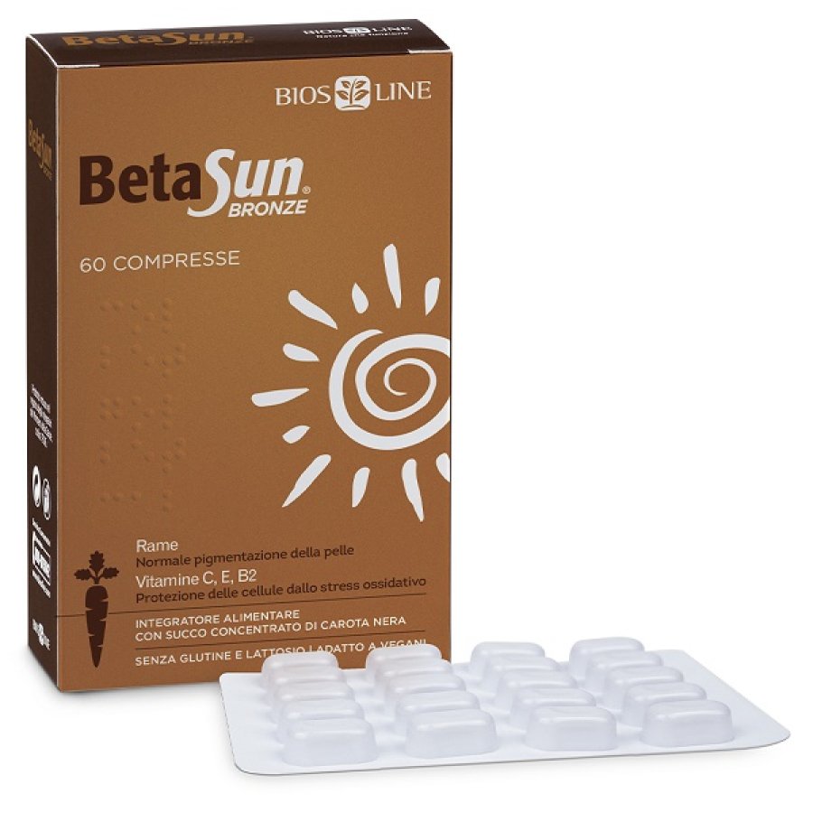 Bios Line BetaSun Bronze, 60 Compresse Bios Line BetaSun Bronze, 60 Compresse