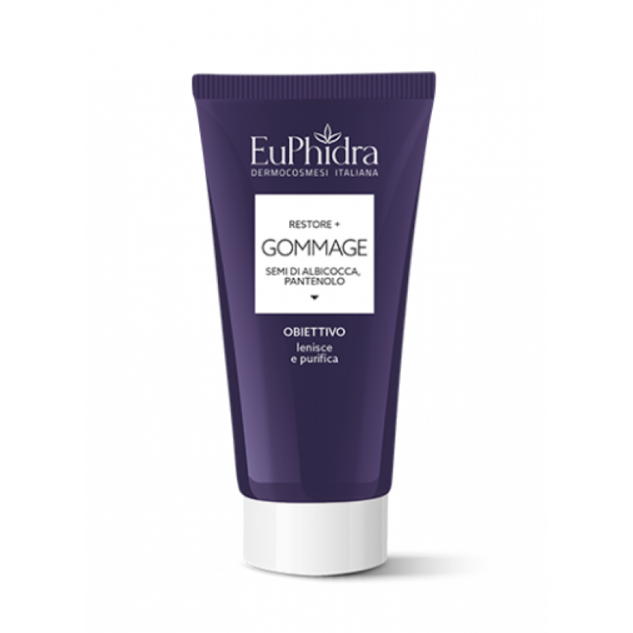 Euphidra Gommage Restore+ 75ml - Gel Esfoliante Delicato con Semi di Albicocca