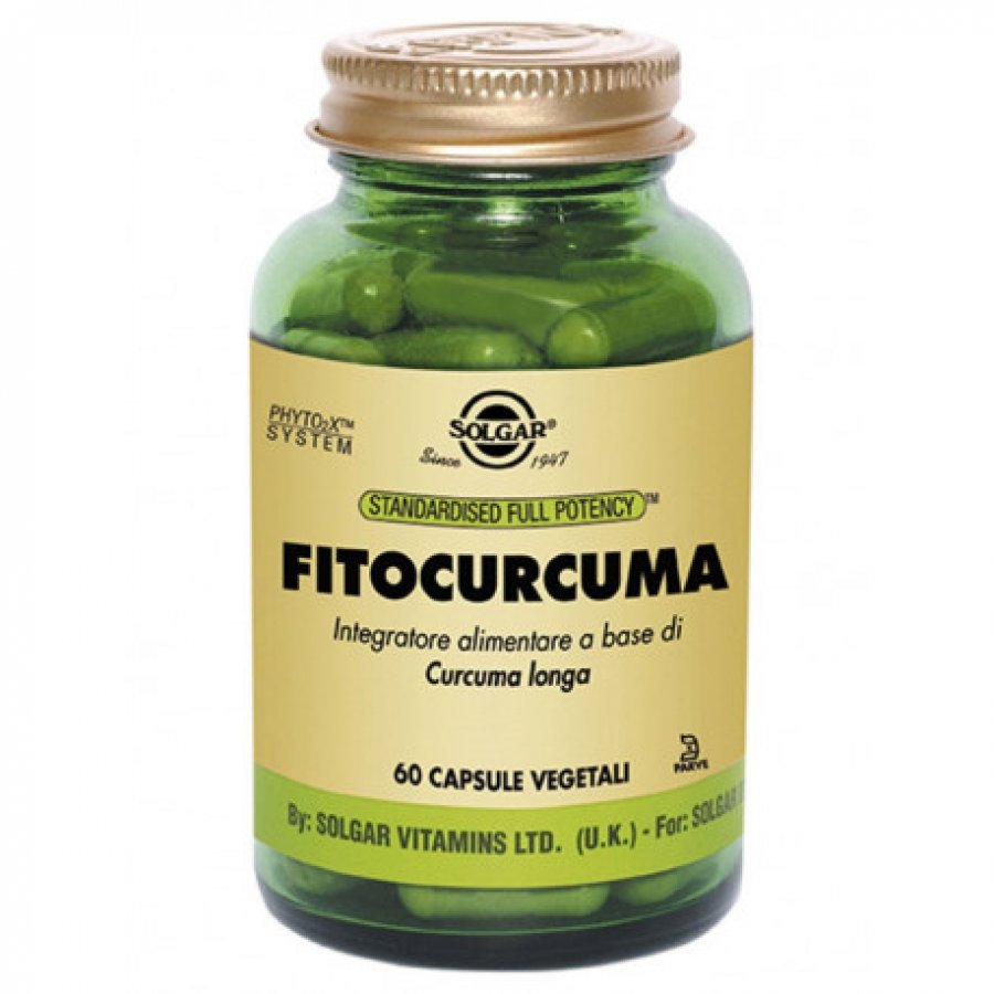 Solgar - Fitocurcuma 60 Capsule Vegetali per Benessere Articolare e Antiossidante