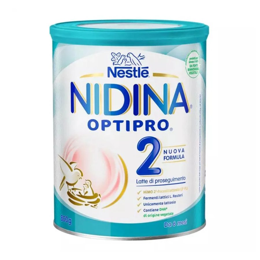 Nestlé, Nidina Optipro Latte 2 di Proseguimento Polvere, 800 g