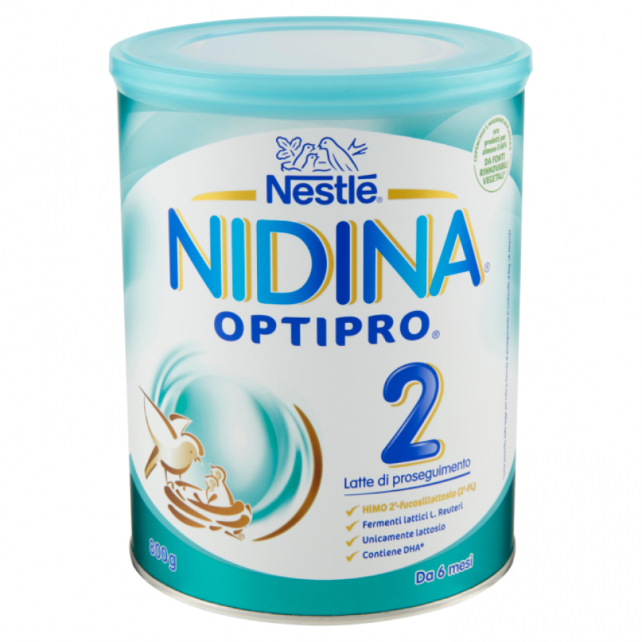 Nestlé - Nidina 2 Optipro Polvere 800g - Latte in Polvere per Lattanti