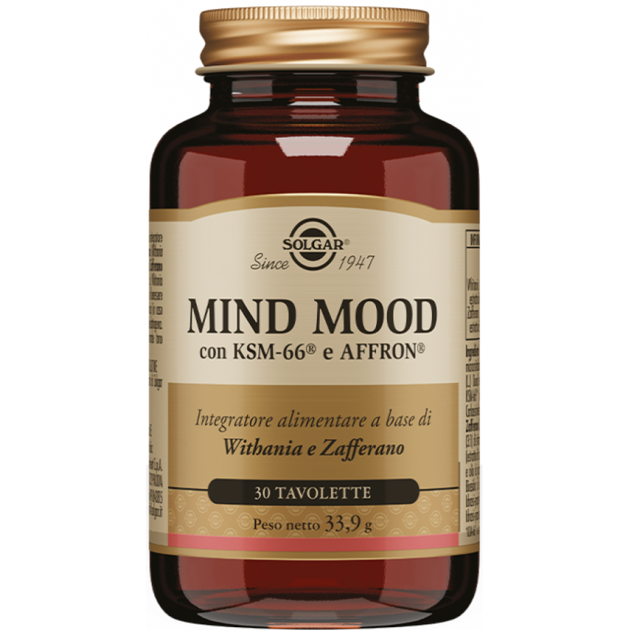 Solgar - Mind Mood 30 Tavolette - Integratore per il Benessere Mentale ed Emotivo