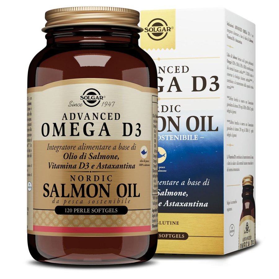 Solgar, Advanced Omega D3, 120 Perle Softgel