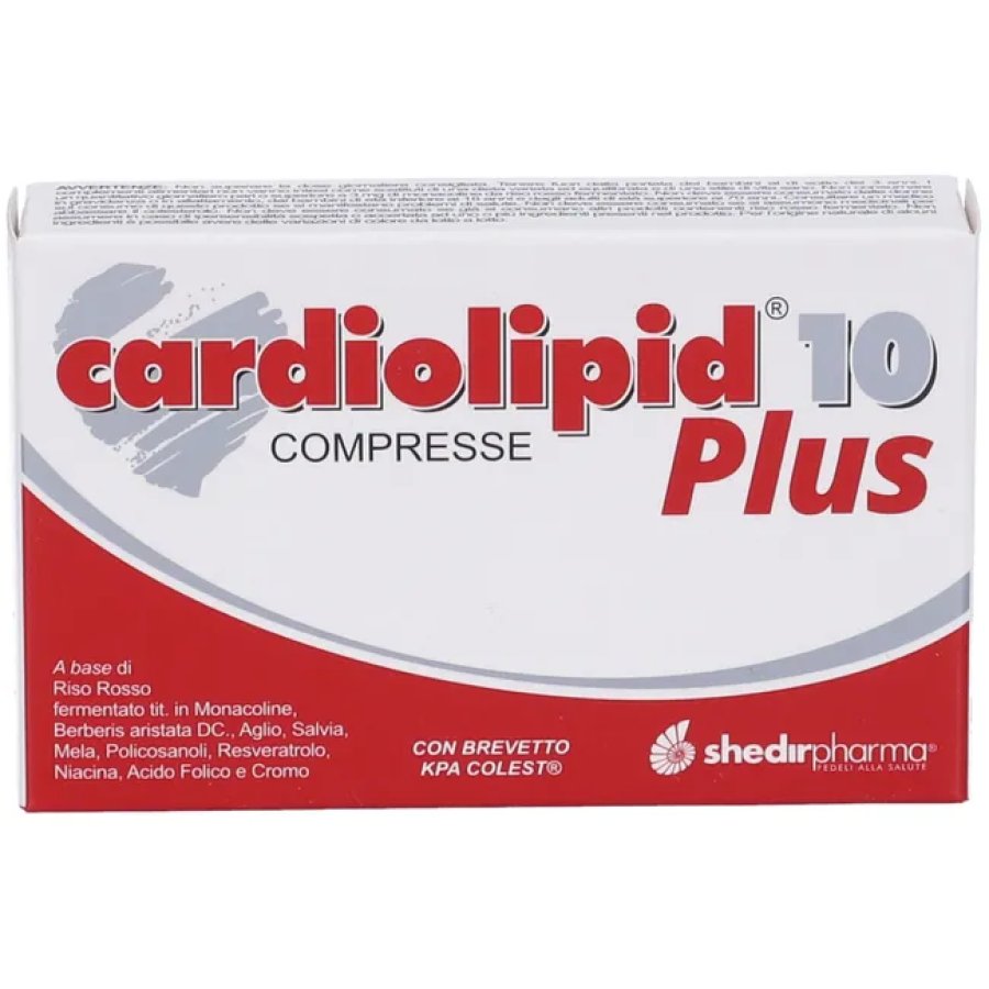 Shedir Pharma, Cardiolipid 10 Plus, 30 Compresse