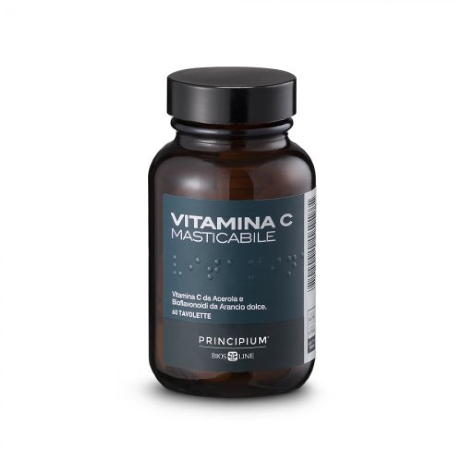 Principium Vitamina C Masticabile 120 Tavolette - Integratore di Vitamina C Masticabile