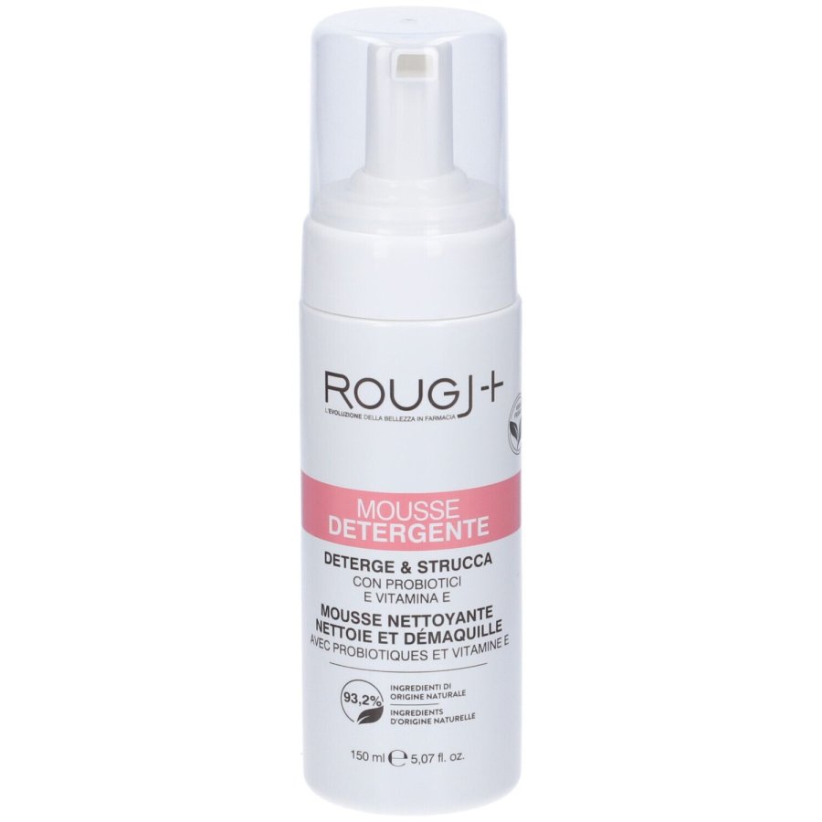 Rougj, SkinCare Mousse Viso Detergente e Struccante, 150 ml