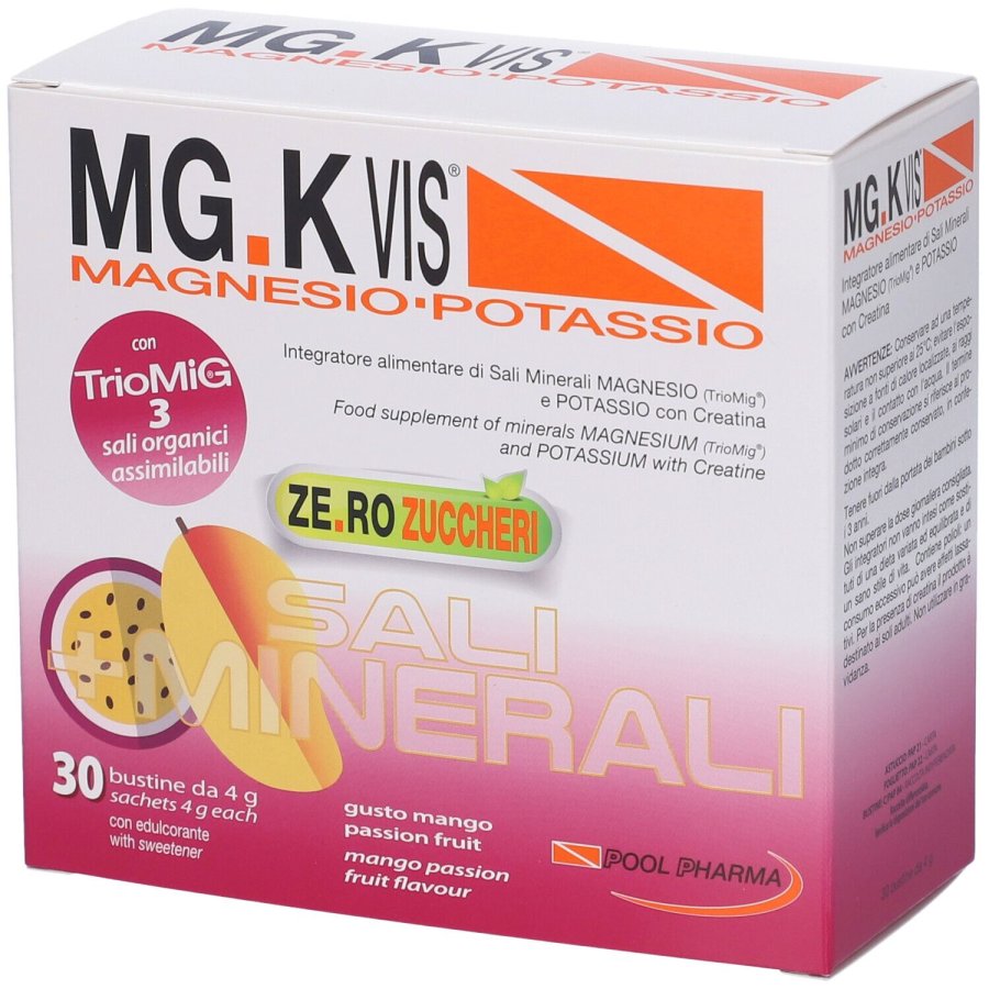 MG.K VIS, Magnesio e Potassio, 30 Bustine 