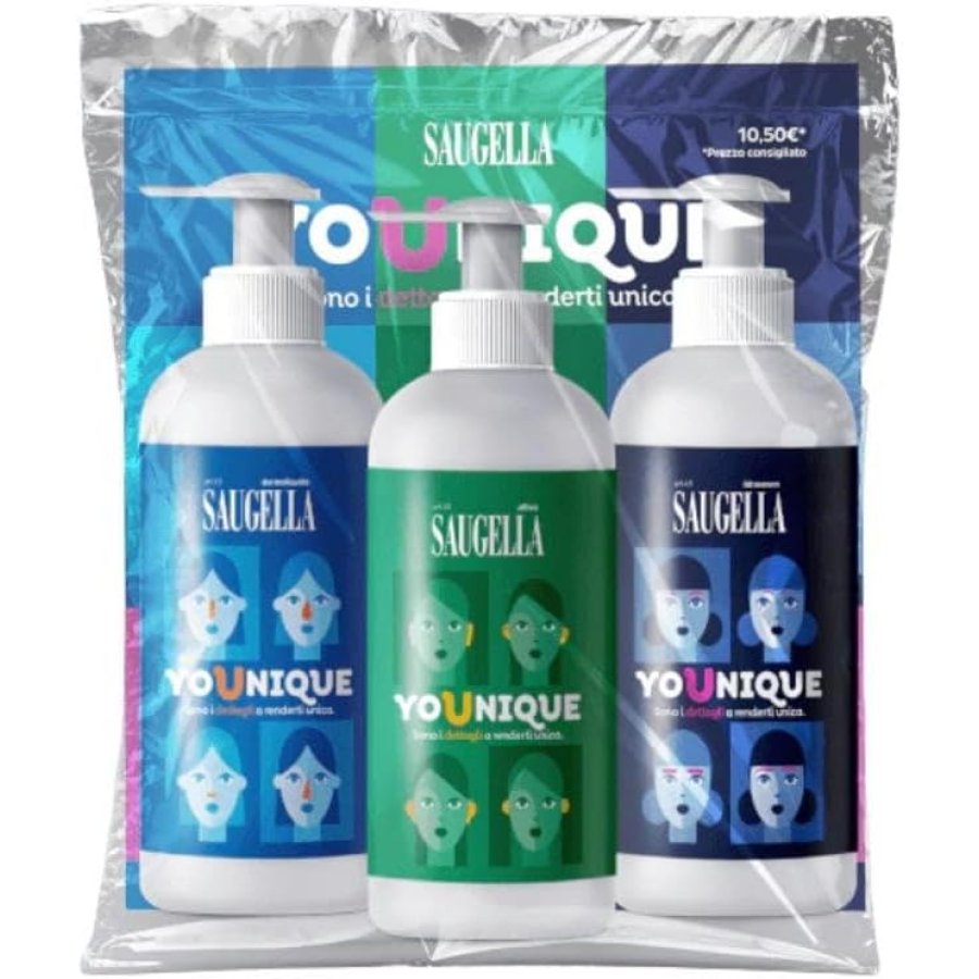 Saugella Younique Bundle, 3 Pezzi da 200 ml
