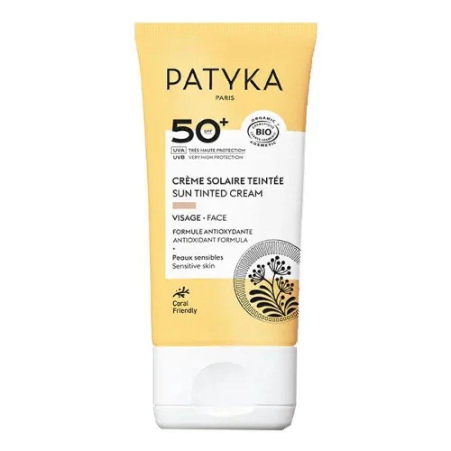 Patyka, Crema Viso Solare Colorata SPF50+, 40 ml