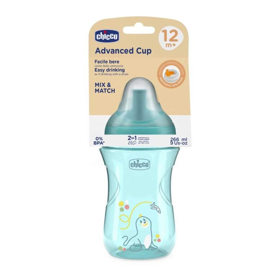 Chicco Tazza Advanced 12M+ Azzurro 266 ml, 1 pezzo Chicco Tazza Advanced 12M+ Azzurro 266 ml, 1 pezzo