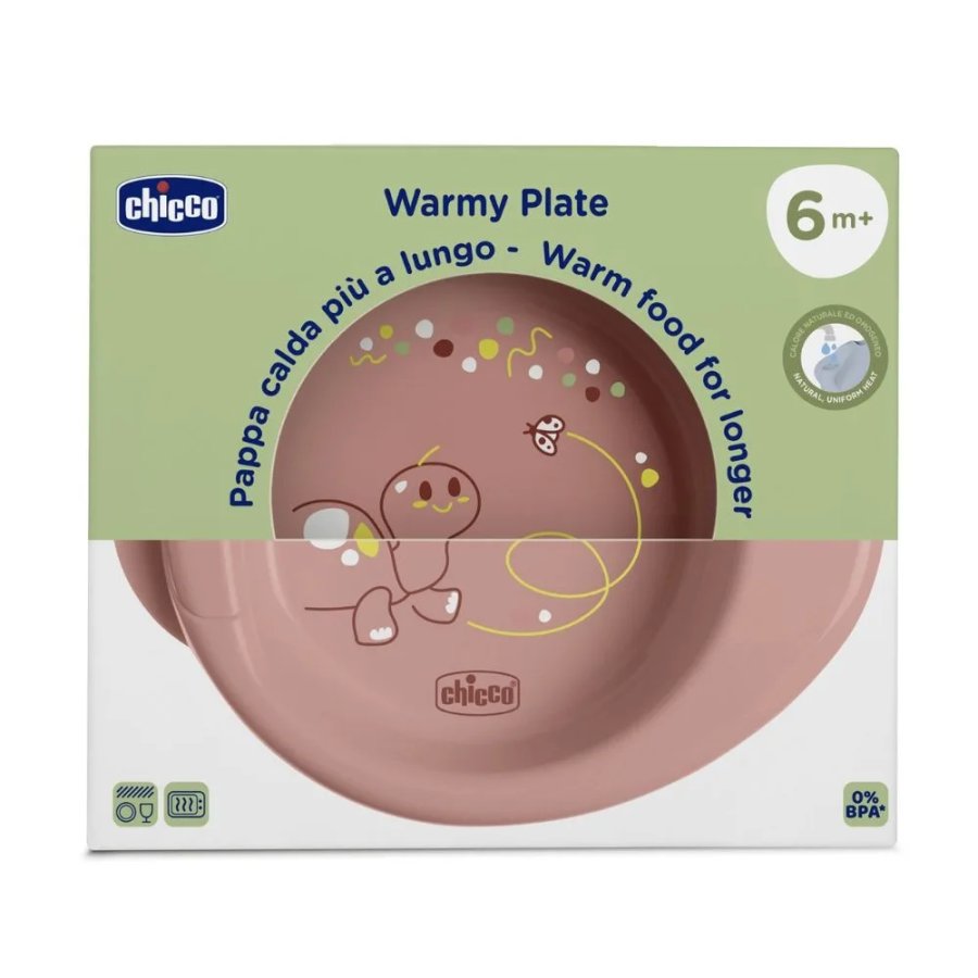 Chicco Warmy Plate Piatto per Pappa Calda 6m+ Rosa