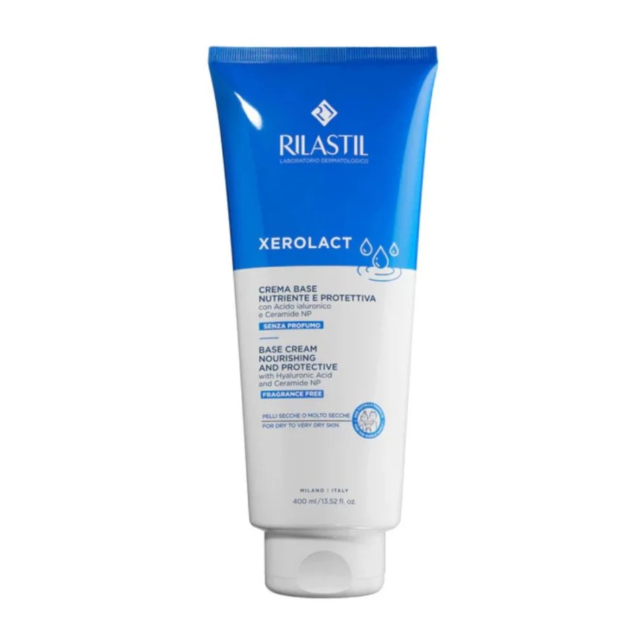 Rilastil, Xerolact Crema Base Nutriente e Protettiva, 400 ml