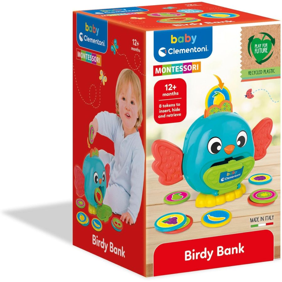 Clementoni Birdy Bank Salvadanaio Uccellino Montessori 12+ mesi Clementoni Birdy Bank Salvadanaio Uccellino Montessori 12+ mesi