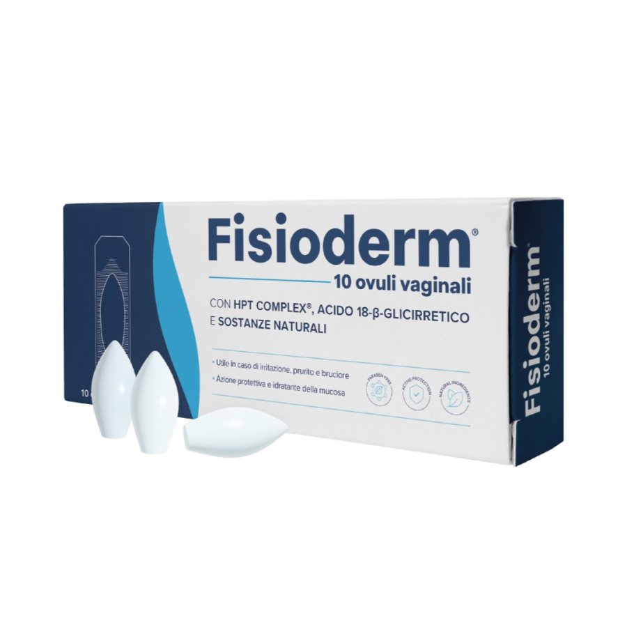 Fisioderm Ovuli Vaginali, 10 Ovuli Fisioderm Ovuli Vaginali, 10 Ovuli