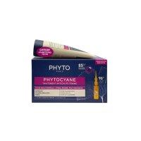 Phytocyane Kit Donna Caduta Temporanea, 12 Fiale 5 ml + Shampoo 100 ml