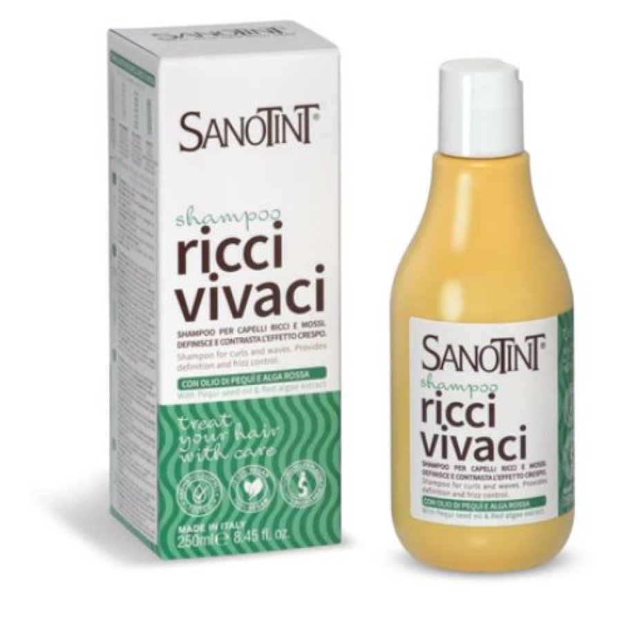 Sanotint Shampoo Ricci Vivaci Capelli Ricci e Mossi Nutriente, 250 ml Sanotint Shampoo Ricci Vivaci Capelli Ricci e Mossi Nutriente, 250 ml