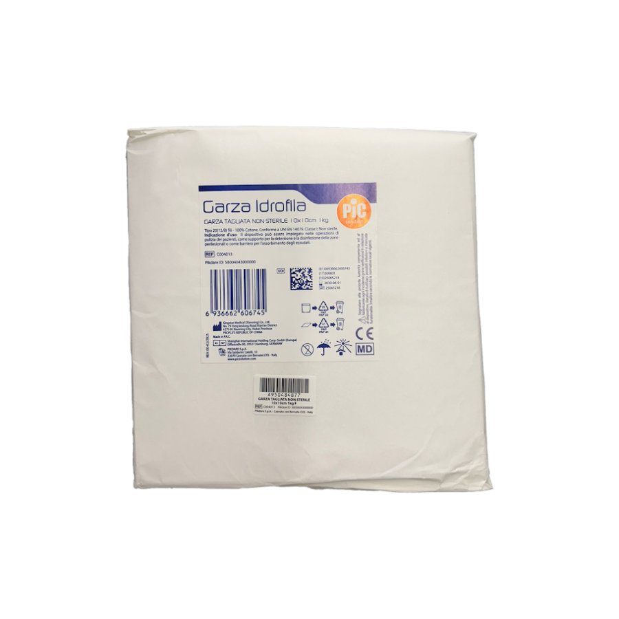 Garza Idrofila Tagliata Non Sterile 10 x 10 cm, 1 kg