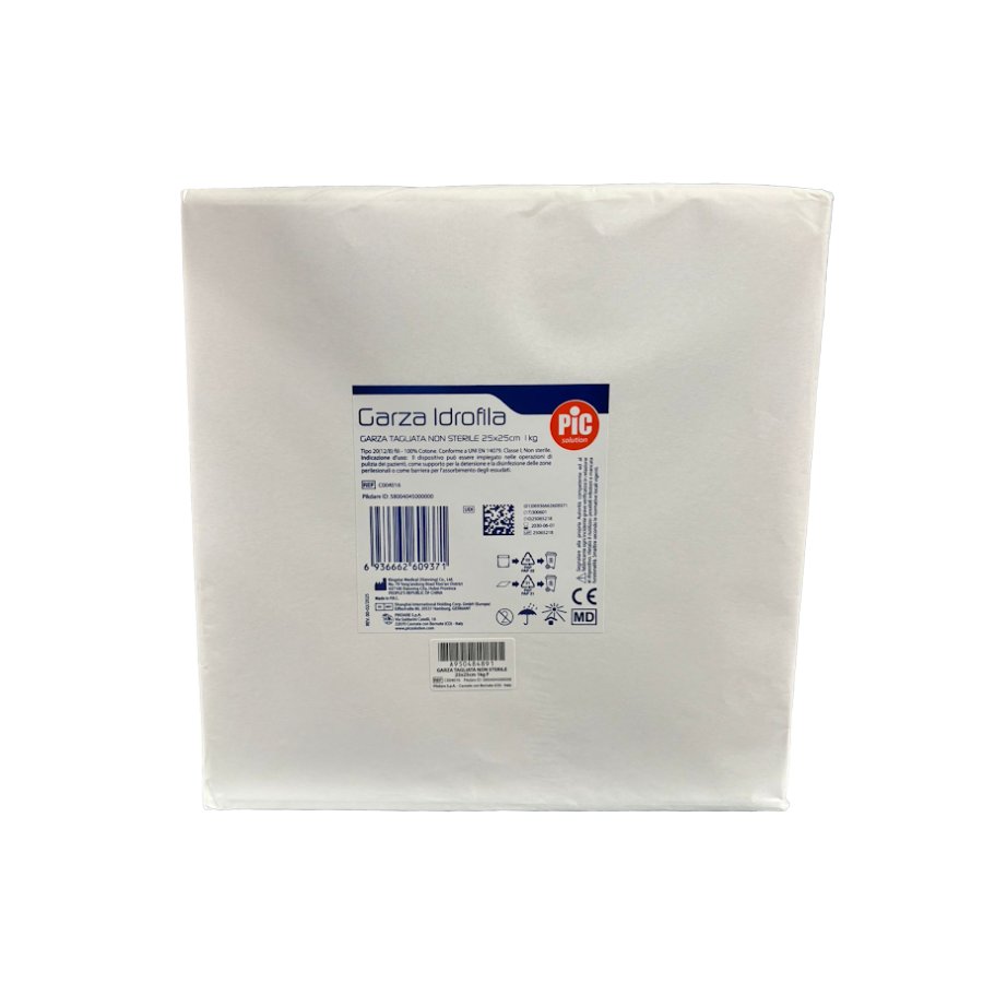 Garza Idrofila Non Sterile 25 x 25 cm, 1 kg