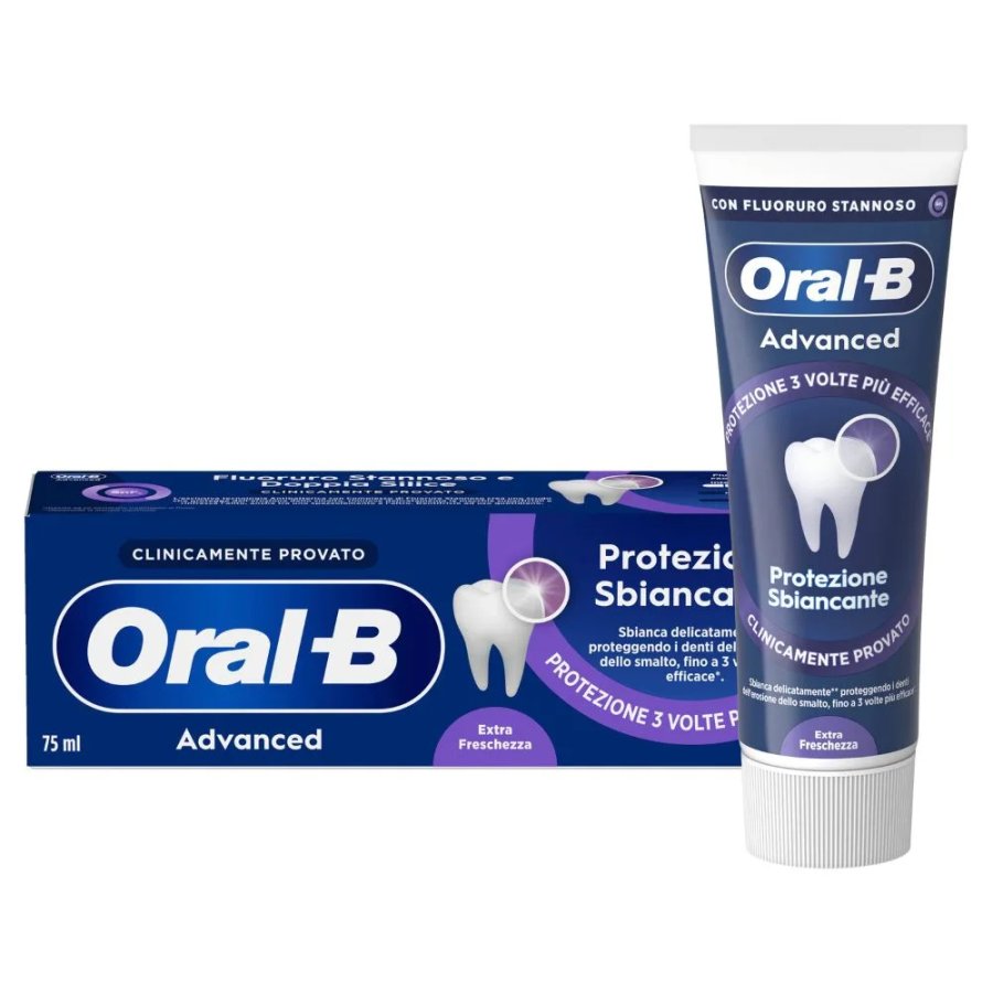 Oral-B Dentifricio Advanced Protezione Sbiancante, 75 ml Oral-B Dentifricio Advanced Protezione Sbiancante, 75 ml