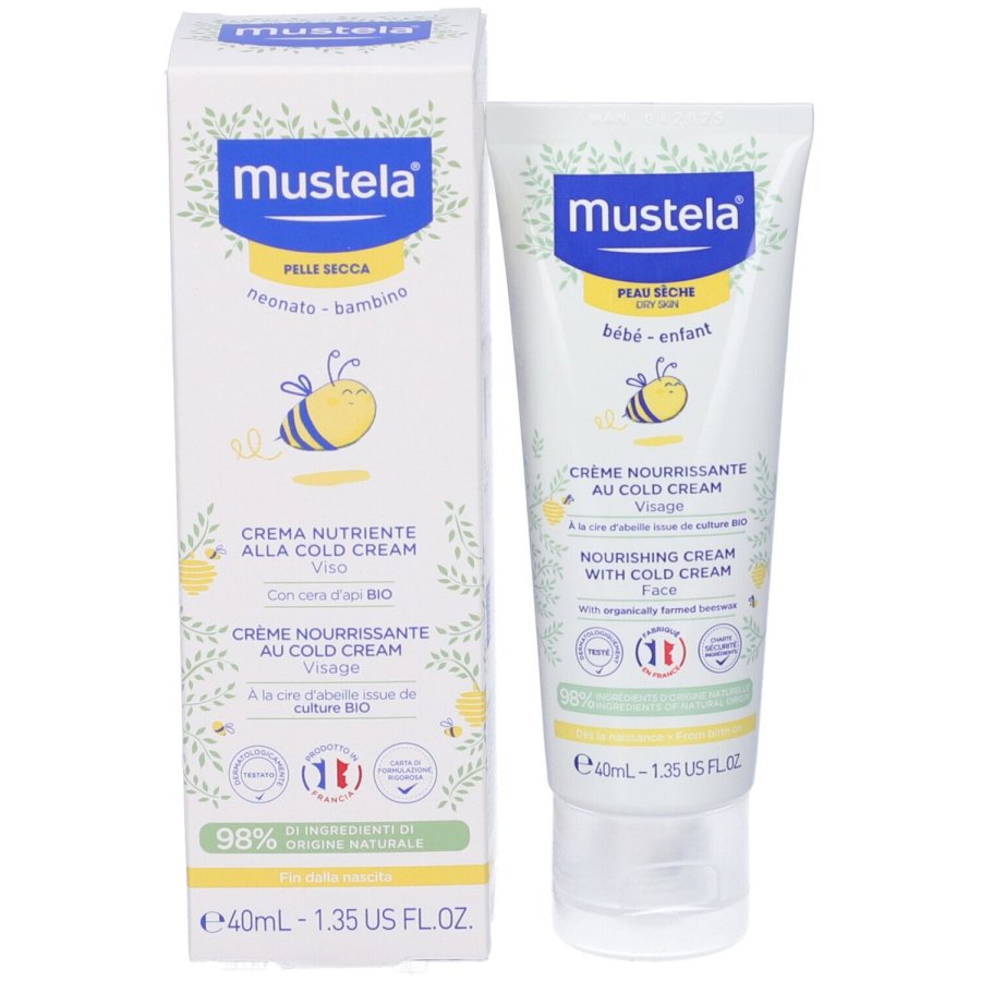Mustela Crema Viso Nutriente alla Cold Cream, 40 ml 