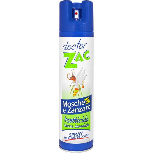 Doctor Zac, Insetticida Spray Mosche e Zanzare, 400 ml