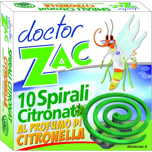 Doctor Zac, Spirali Insetticida, 10 Pezzi
