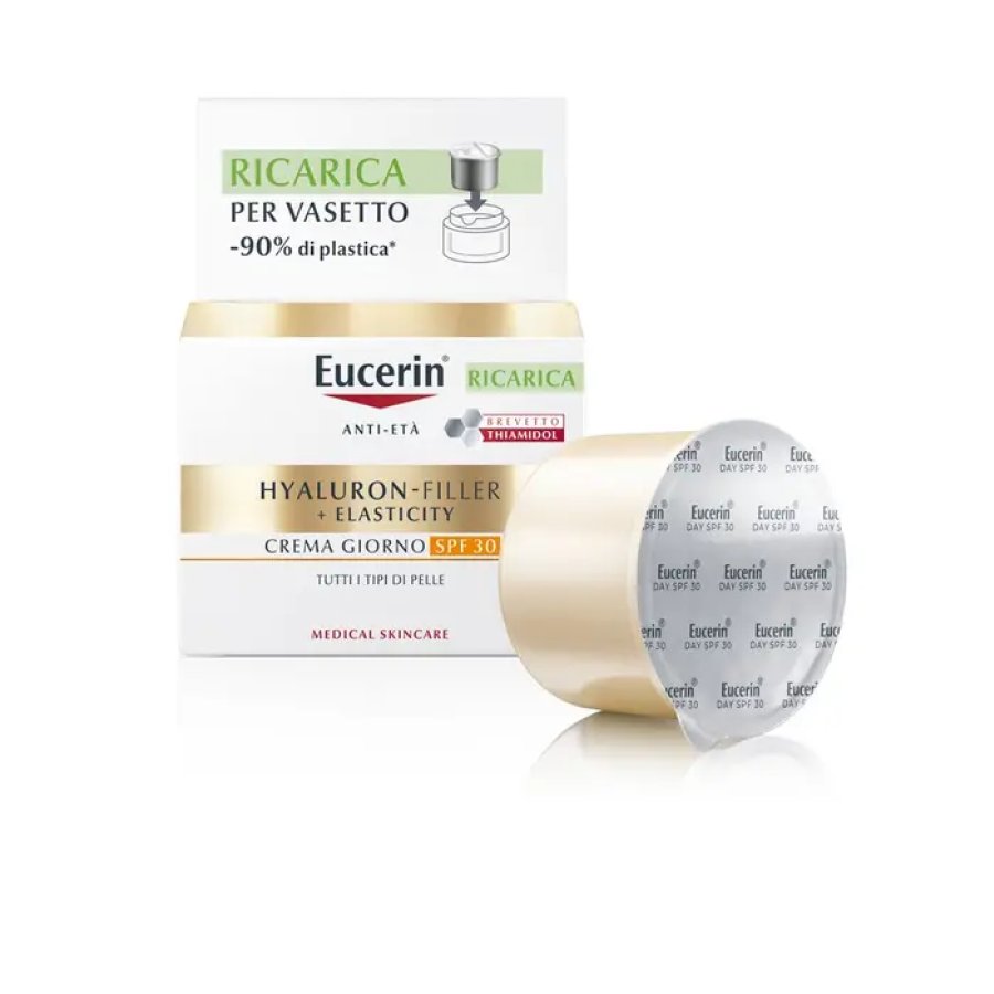 Eucerin Hyaluron-Filler + Elasticity Giorno SPF 30 Ricarica, 50 ml