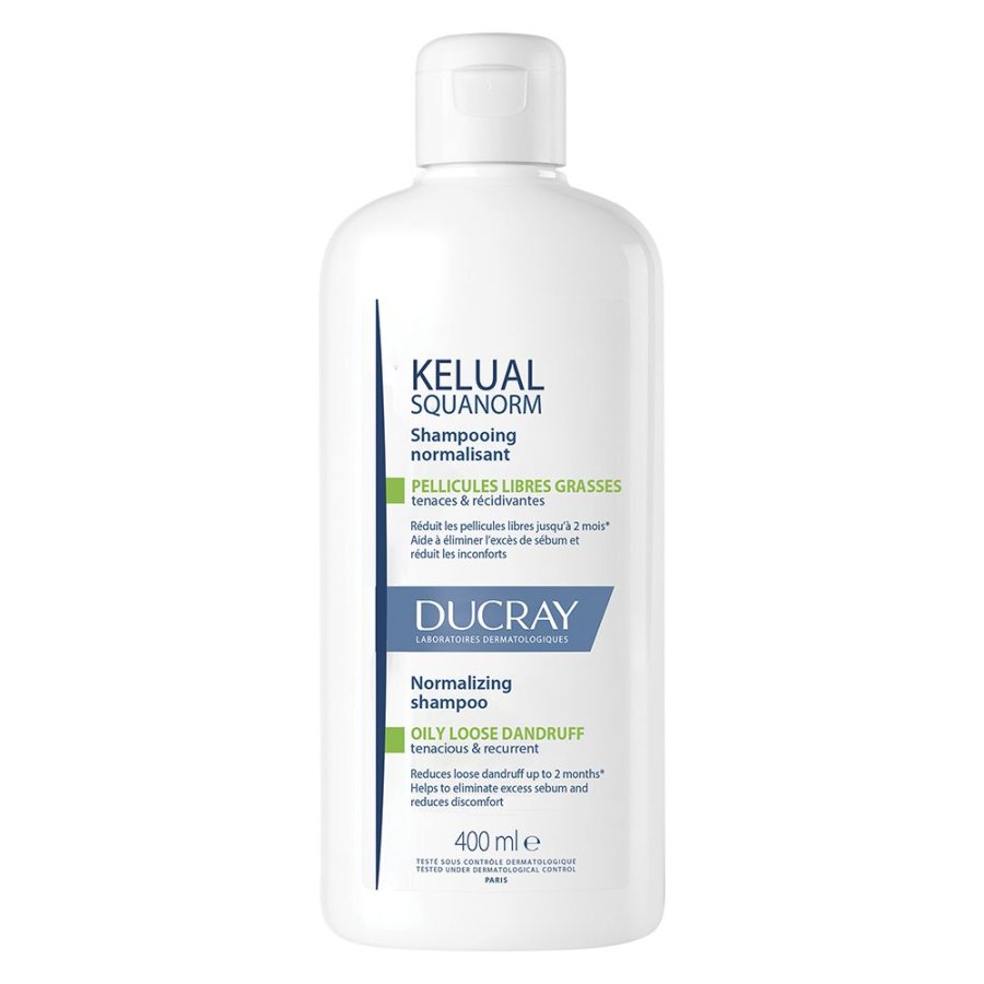 Ducray Kelual Squanorm Shampoo Trattante Regolatore Forfora Grassa, 400 ml Ducray Kelual Squanorm Shampoo Trattante Regolatore Forfora Grassa, 400 ml