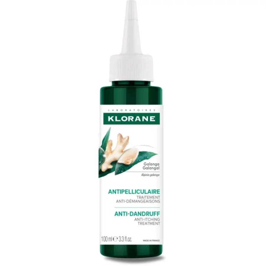 Klorane Lozione Trattamento Antiforfora e Antiprurito alla Galanga, 100 ml