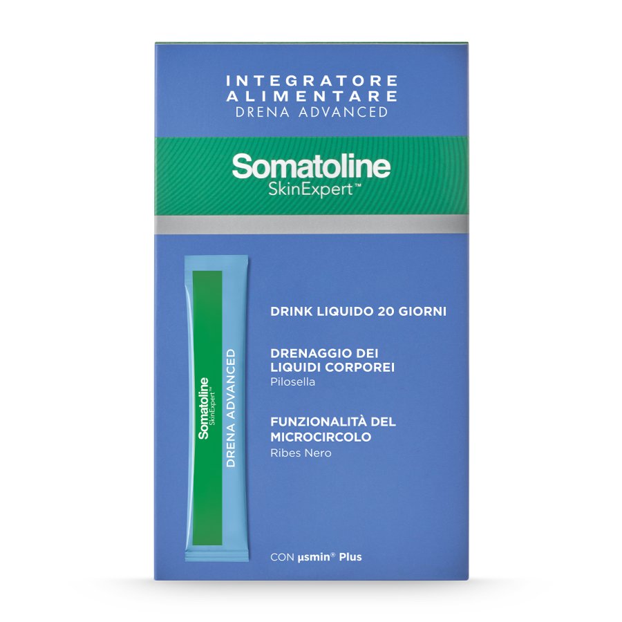 Somatoline Skin Expert Drena Advance Integratore Drenante, 20 stick