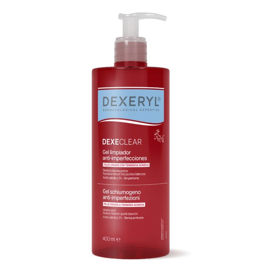 Dexeryl Dexeclear Gel Schiumogeno Anti-Imperfezioni, 400 ml