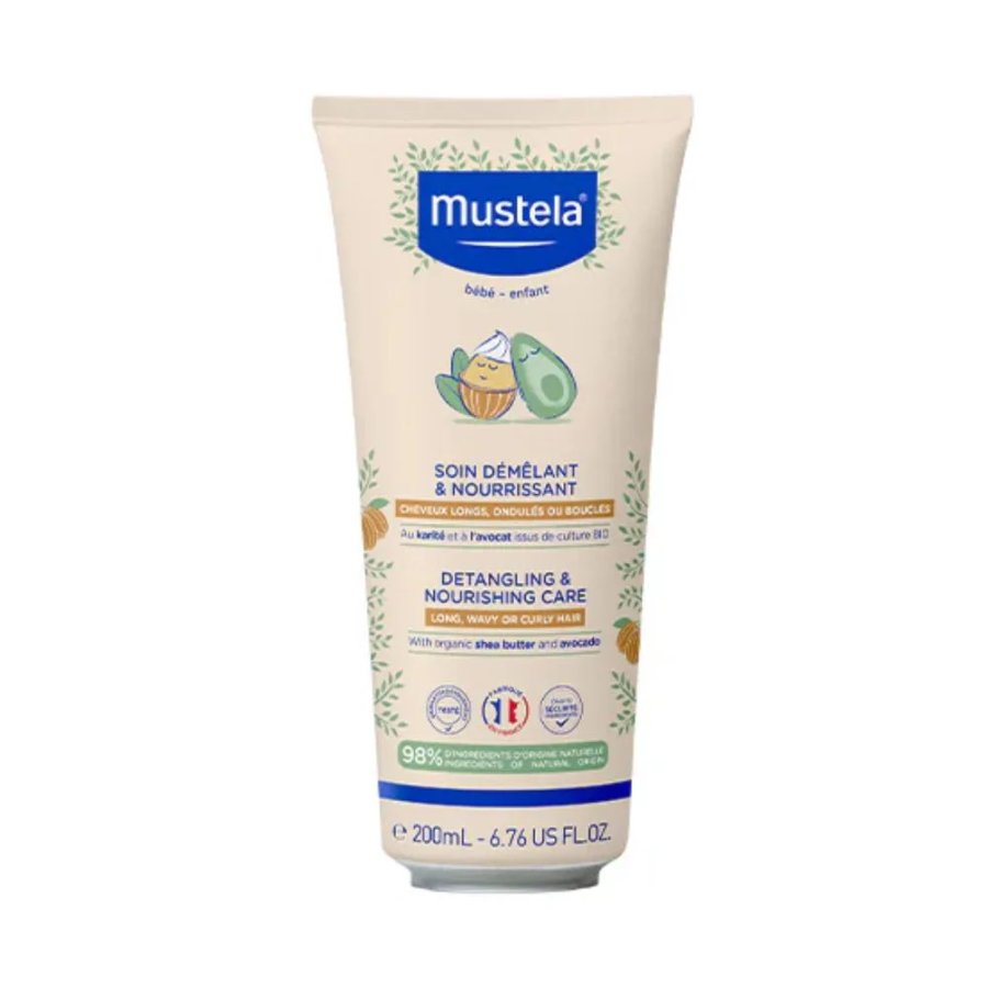 Mustela Balsamo Nutriente e Districante per Capelli Lunghi Mossi e Ricci, 200 ml