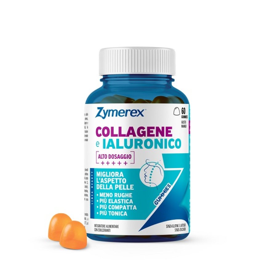 Zymerex COLLAGENE e IALURONICO, 60 Gummies
